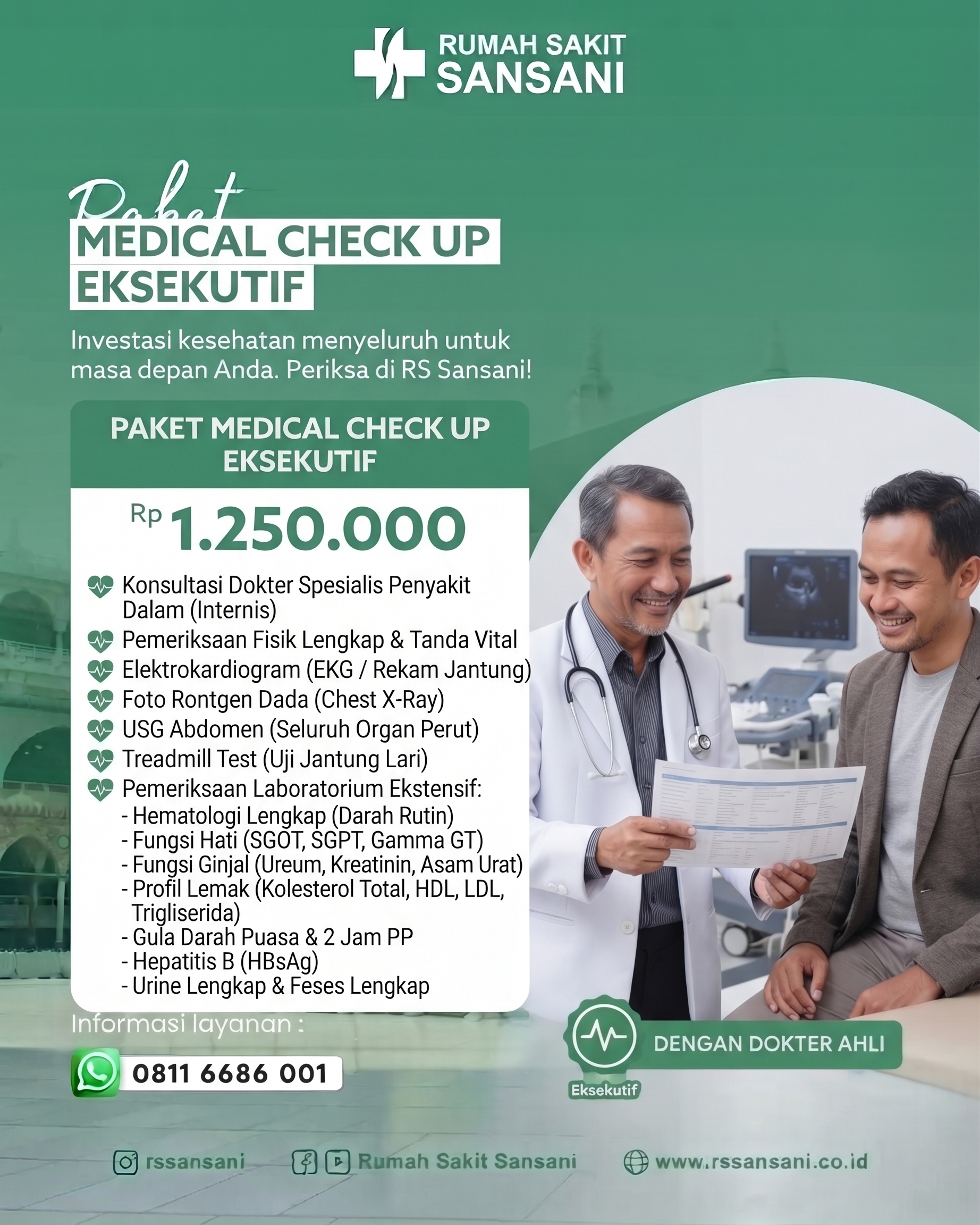 Paket Medical Check Up Eksekutif